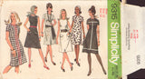 Simplicity 9315 Sewing Pattern, Petites' and Misses' Dress, Size 12, Partially Cut, Complete