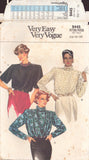 Vogue 9445 Sewing Pattern, Blouse, Size 14-16-18, Uncut, Factory Folded