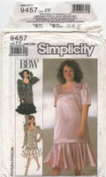 Simplicity 9457 BBW Two Piece Special Occasion Dress, Uncut, F/Folded, Sewing Pattern Size 18-24