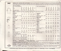 McCall's 9487 Sewing Pattern, Coat, Blouse, Skirt and Pants, Size 10, Neatly Cut, Complete