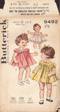 Butterick 9492 Sewing Pattern, Girls' Dress & Slip, Size 3, Unprinted, Complete
