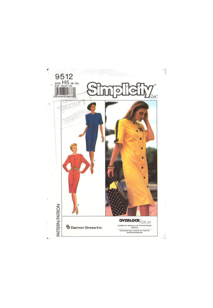 Simplicity 9512 Sewing Pattern Dress Size 6-14 OR Size 16-24 Uncut Factory Folded