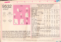 Simplicity 9523 Girl's Dress, Sewing Pattern, Size 6, Cut, Complete