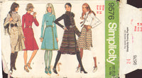 Simplicity 9576 Sewing Pattern Dress, Skirt, Scarf Size 14, Cut, Complete