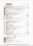 Simplicity 9624 Sewing Pattern, Toddlers' Animal Costumes, Size 1/2-4, Uncut, Factory Folded