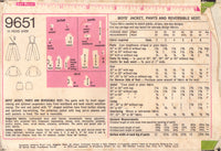 Simplicity 9651 Sewing Pattern, Boys' Jacket, Pants and Reversible Vest, Size 8, Cut, Complete