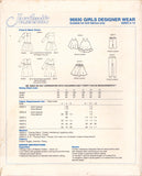 Justknits 96930 Sewing Pattern Girls' Top, Dress, Skirt, Pants, Shorts Size 2-12 Uncut Factory Folded