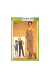 Simplicity 9725 Sewing Pattern Overall Pants Vest Size 12 Uncut Factory Folded