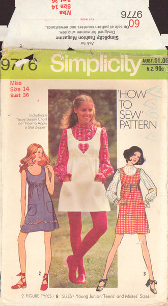 Simplicity 9776 Sewing Pattern, Misses' Blouse, Size 14, Uncut, Factory Folded
