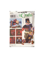 Simplicity 9788 Sewing Pattern, Ornaments, Angel, Stocking and Snowman, One Size, Uncut, Factory Folded