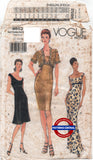 Vogue 9852 Evening Jacket and Dress, Cut/Complete Size 12-16 or Uncut/Factory Folded Size 18-22