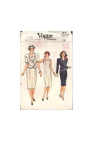 Vogue 9877 Sewing Pattern, Dress and Jacket, Size 14, Cut, Incomplete