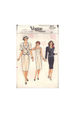 Vogue 9877 Sewing Pattern, Dress and Jacket, Size 14, Cut, Incomplete