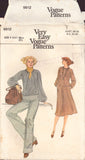 Vogue 9912 Sewing Pattern, Top, Skirt, Pants, Size 8, Cut, Complete