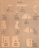 Simplicity 9952 Sewing Pattern, Girls' Dress, Size 6, Cut, Incomplete