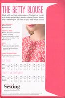 Simply Sewing The Betty Blouse Sewing Pattern Size 6-20 Uncut Factory Folded