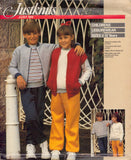 Justknits Sewing Pattern, Children's Leisurewear, Size 2-12 years, Uncut