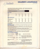 Justknits Sewing Pattern, Children's Leisurewear, Size 2-12 years, Uncut