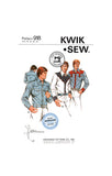 PDF INSTANT DOWNLOAD: 70s Men's Western Shirt with Yoke Variations, Size 42-44-46-48,  Kwik Sew 918, Vintage Sewing Pattern Reproduction
