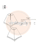 PDF INSTANT DOWNLOAD: 70s 3-Piece Poncho, Size Small, Authentic Patterns 263, Vintage Sewing Pattern Reproduction