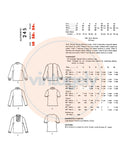 PDF INSTANT DOWNLOAD: 70s Girls' Blouse, Authentic Patterns 245, Size 10, Vintage Sewing Pattern Reproduction