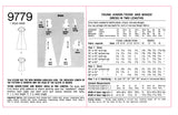 PDF INSTANT DOWNLOAD: 70s Sweetheart or Square Neckline Dress, Buts 34 (87 cm) or 36 (92 cm), Simplicity 9779, Vintage Sewing Pattern Reproduction