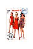 PDF INSTANT DOWNLOAD: 60s A-Line Empire Dress in Two Lengths, Bust 31 (79 cm) or 34 (87 cm), Simplicity 7126, Vintage Sewing Pattern Reproduction
