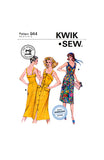 PDF INSTANT DOWNLOAD: 70s Fitted Summer Dress in two Styles, Size Bust 32.5 (83 cm) to 37 (94 cm), Kwik Sew 944, Sewing Pattern Reproduction