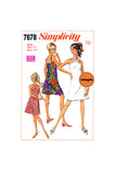 60s A-line Halter Mini Dress, Various Sizes, Simplicity 7678, Vintage Sewing Pattern Reproduction