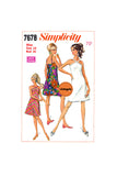 60s A-line Halter Mini Dress, Various Sizes, Simplicity 7678, Vintage Sewing Pattern Reproduction