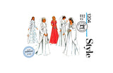 PDF INSTANT DOWNLOAD: 70s Bridal or Bridesmaid Dress with Train, Style 1204, Various Sizes, Sewing Pattern Reproduction