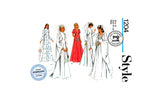 PDF INSTANT DOWNLOAD: 70s Bridal or Bridesmaid Dress with Train, Style 1204, Various Sizes, Sewing Pattern Reproduction