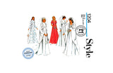 PDF INSTANT DOWNLOAD: 70s Bridal or Bridesmaid Dress with Train, Style 1204, Various Sizes, Sewing Pattern Reproduction