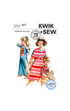 PDF INSTANT DOWNLOAD: 70s Girls' Nightshirt, Ages 4-6-8, Kwik Sew 627, Vintage Sewing Pattern Reproduction