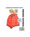PDF INSTANT DOWNLOAD: 70s 3-Piece Poncho, Size Small, Authentic Patterns 263, Vintage Sewing Pattern Reproduction