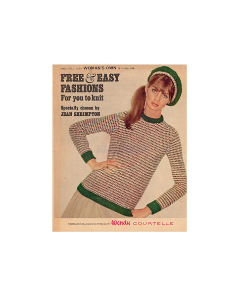 Jean Shrimpton's Free & Easy Fashion, Instant Download PDF 16 pages