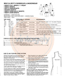 PDF INSTANT DOWNLOAD: Bevknits 7009 Men's and Boys' Underpants, Size 24"-36" Sewing Pattern Reproduction