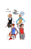 PDF INSTANT DOWNLOAD: 70s Semi-Fitted, Below Waist Vest with Variations, Various Sizes, Vogue 9849, Vintage Sewing Pattern Reproduction