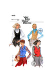 PDF INSTANT DOWNLOAD: 70s Semi-Fitted, Below Waist Vest with Variations, Various Sizes, Vogue 9849, Vintage Sewing Pattern Reproduction