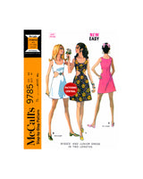 McCall's 9785 Side Cut Out Dress, Bust 34, Uncut, Factory Folded Sewing Pattern, Dress, Uncut, Factory Folded