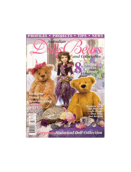 Australian Dolls, Bears and Collectables Vol. 9 No. 7 2002 Australian Bear and Doll Projects With Patterns