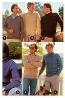 Classic Designs - Vintage Men's Knitting Patterns - Instant Download PDF 16 pages