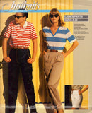 Justknits Ladies Pants, Uncut, Factory Folded, Sewing Pattern Multi Plus Size 8-22