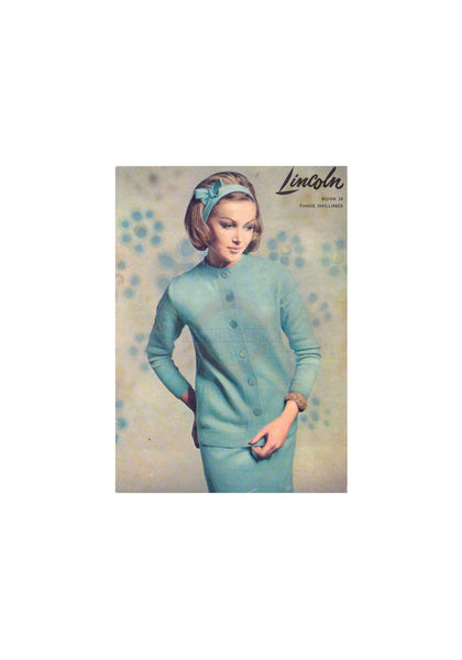 Lincoln Book 28 - 60s Knitting Patterns for Women's Sweaters and Cardigans Instant Download PDF 16 pages