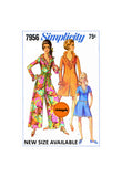 60s Mod Pantdress / Jumpsuit in Two Lengths, Various Sizes, Simplicity 7956, Vintage Sewing Pattern Reproduction