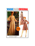 70s Deep V-Neckline Evening Dress in Two Lengths, Bust 36 (92 cm), Vogue 1132, Vintage Sewing Pattern Reproduction