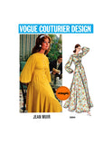 70s Pin Tucked Bodice Dress in Two Lengths, Bust 36 (92 cm), Vogue 2664, Vintage Sewing Pattern Reproduction