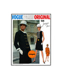 60s Mod Dress with Jacket, Bust 34 (87 cm), Vogue 1938, Vintage Sewing Pattern Reproduction
