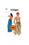 70s Sundress in Two Lengths with Criss-Cross Back Straps, Various Sizes, Vogue 8300, Vintage Sewing Pattern Reproduction