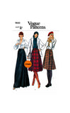70s Front Wrapped, Knife Pleated Kilt in Three Lengths, Waist 26.5 (67 cm), Vogue 9620, Vintage Sewing Pattern Reproduction